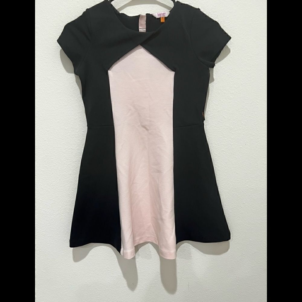 Baker By Ted Baker Girls Size 8-9 Colorblock Dress Fit Flare